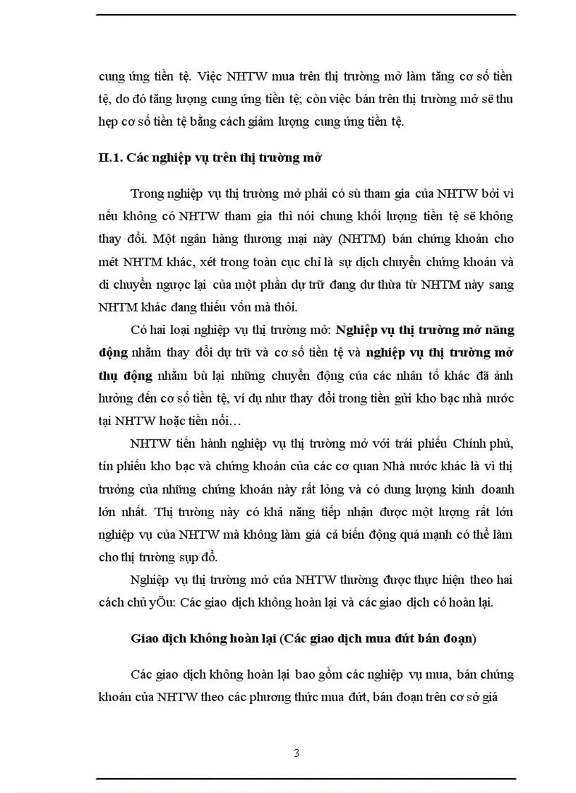 image for page Nghiệp vụ thị trường mở của Ngân hàng trung ương 1