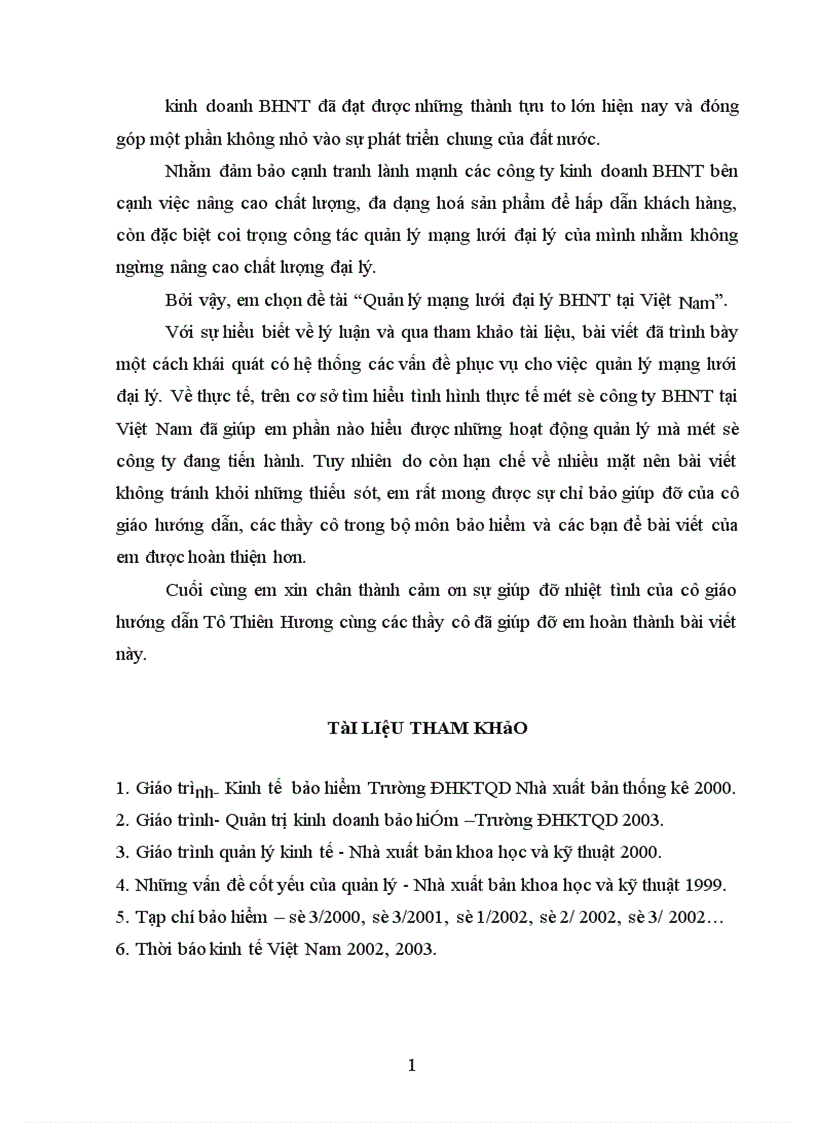 image for page Quản lý mạng lưới đại lý bảo hiểm nhân thọ tại Việt Nam