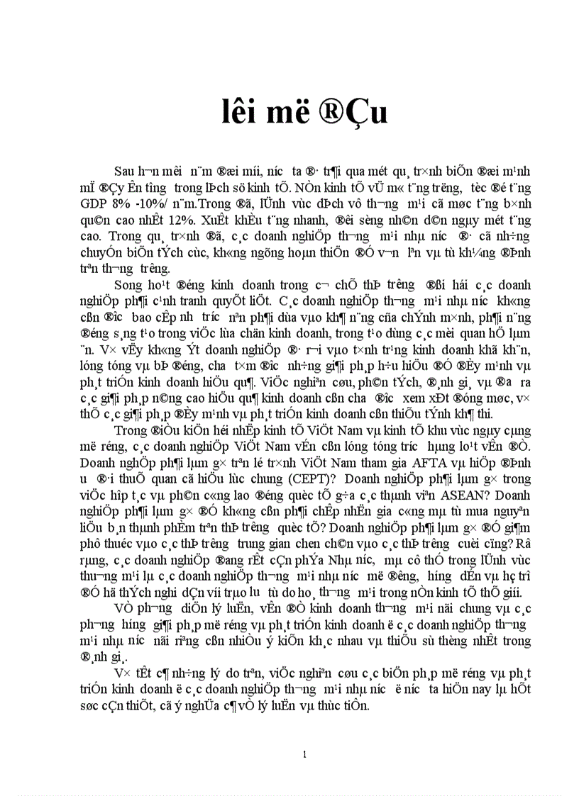 image for page Nghiên cứu các biện pháp mở rộng và phát triển kinh doanh ở các doanh nghiệp thương mại nhà nước