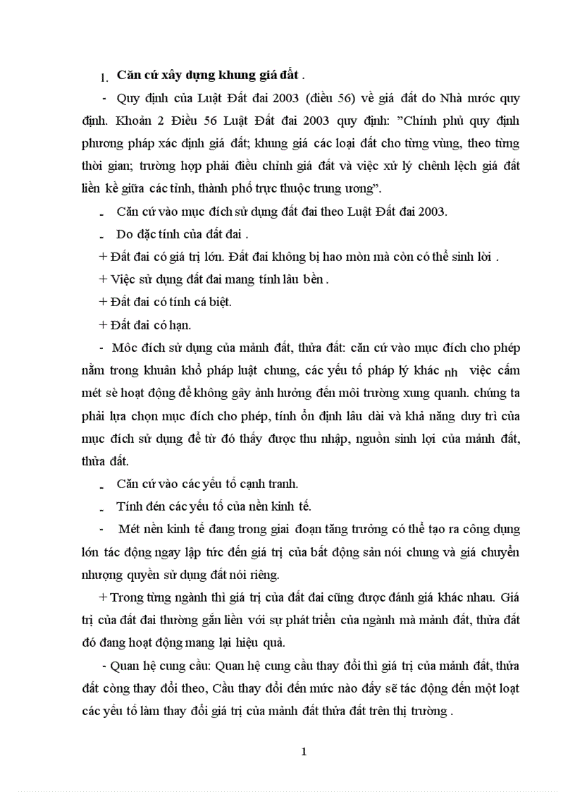 image for page Cơ sở hình thành khung giá đất theo cơ chế thị trường ở Thành phố Hà Nộ nói riêng và cả nước nói chung 1