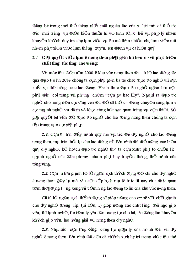 image for page Những giải pháp chính để giải quyết vấn đề lao động việc làm trong khu vực nông thôn 1