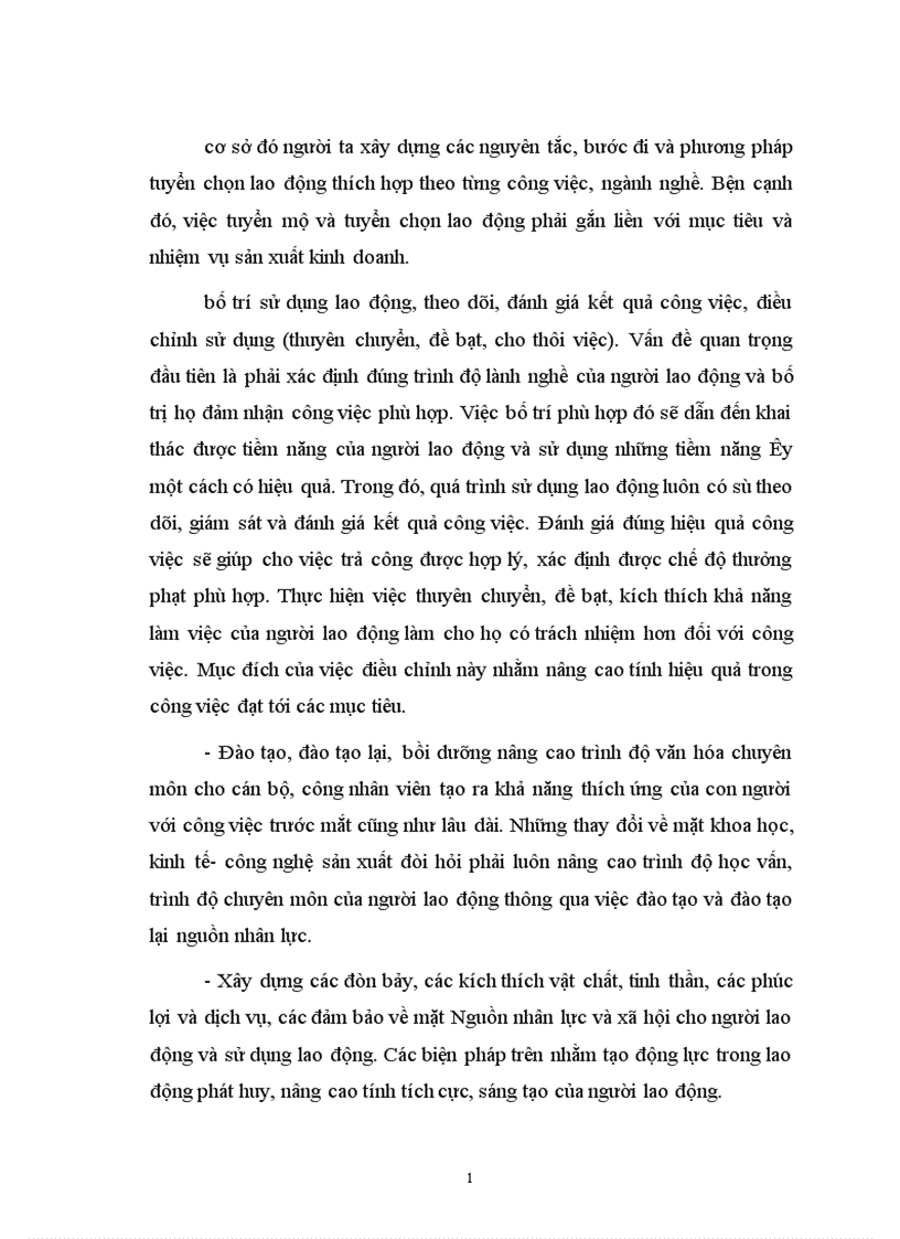 image for page Một số kiến nghị nhằm nâng cao hiệu quả công tác quản lý nguồn nhân lực tại nhà máy