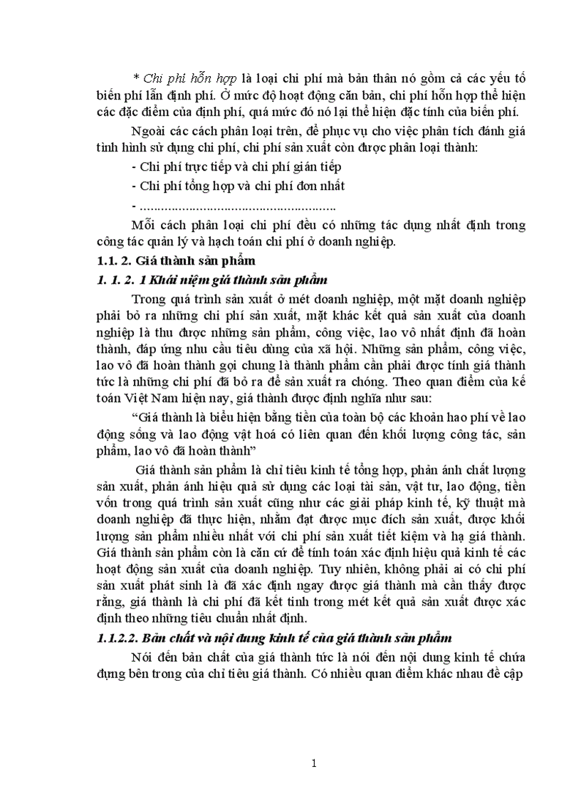 image for page Kế toán tập hợp chi phí sản xuất và tính giá thành ở Xí nghiệp in 15 1