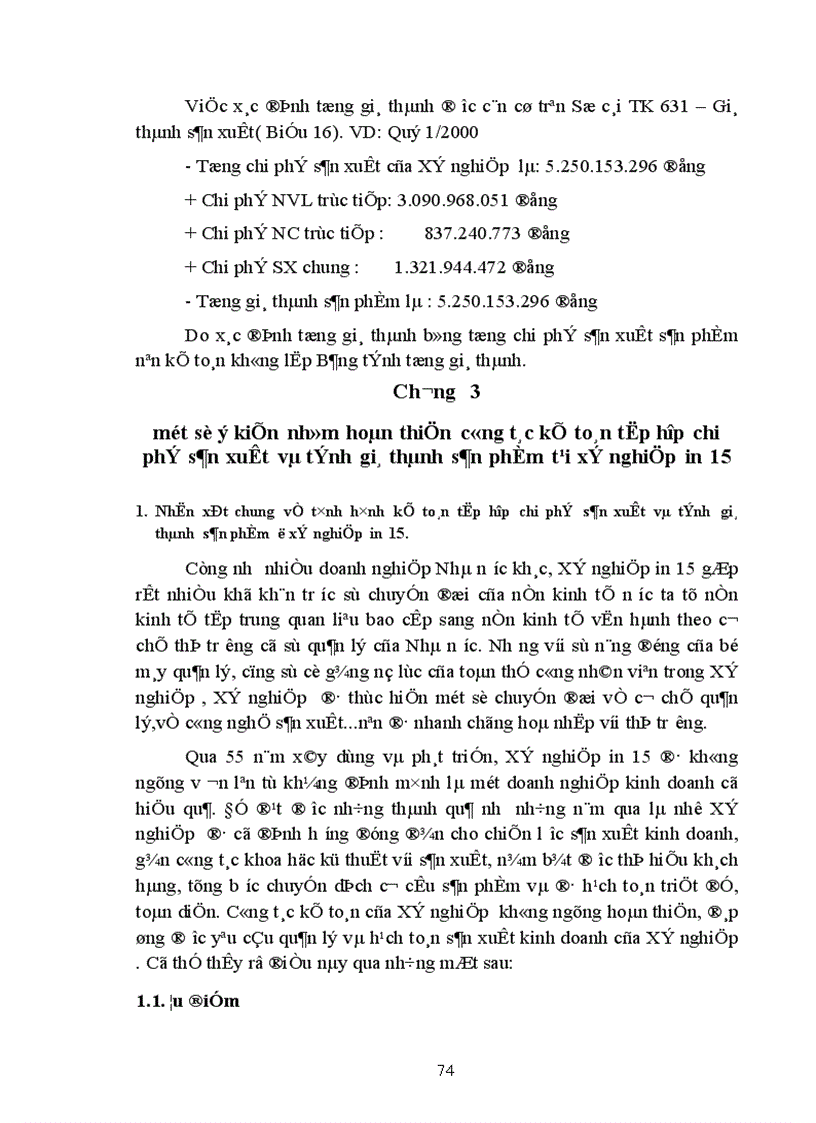 image for page Kế toán tập hợp chi phí sản xuất và tính giá thành ở Xí nghiệp in 15 1