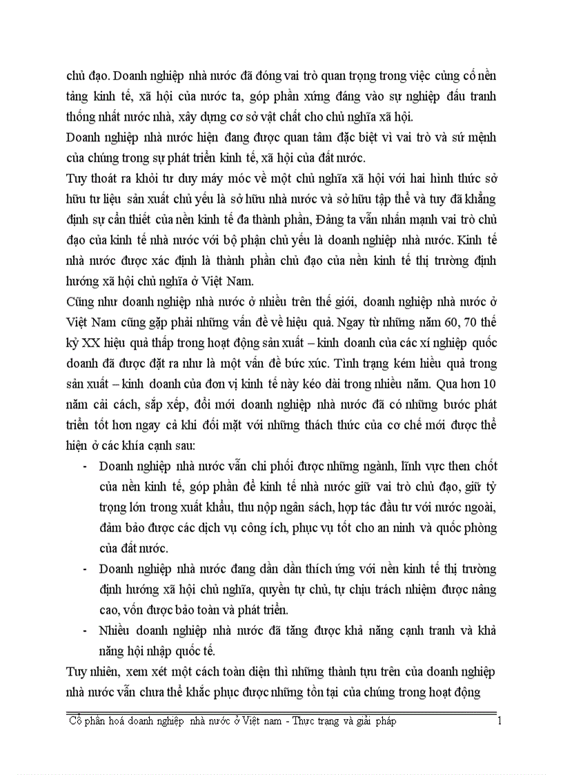 image for page Các giải pháp nhằm thúc đẩy quá trình cổ phần hoá doanh nghiệp nhà nước