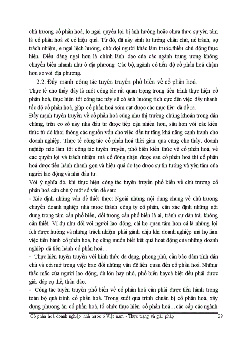 image for page Các giải pháp nhằm thúc đẩy quá trình cổ phần hoá doanh nghiệp nhà nước