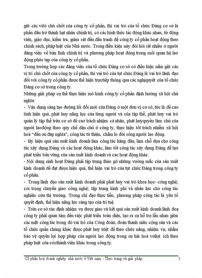 image for page Các giải pháp nhằm thúc đẩy quá trình cổ phần hoá doanh nghiệp nhà nước