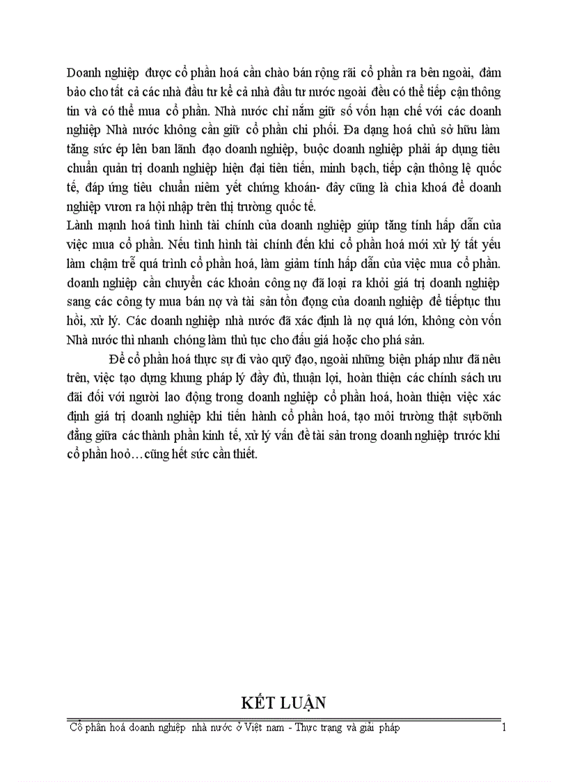 image for page Các giải pháp nhằm thúc đẩy quá trình cổ phần hoá doanh nghiệp nhà nước