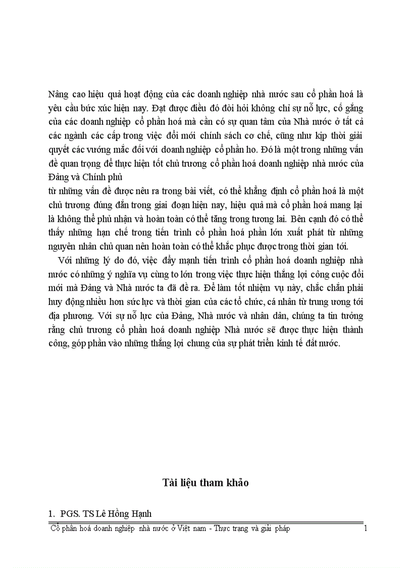 image for page Các giải pháp nhằm thúc đẩy quá trình cổ phần hoá doanh nghiệp nhà nước
