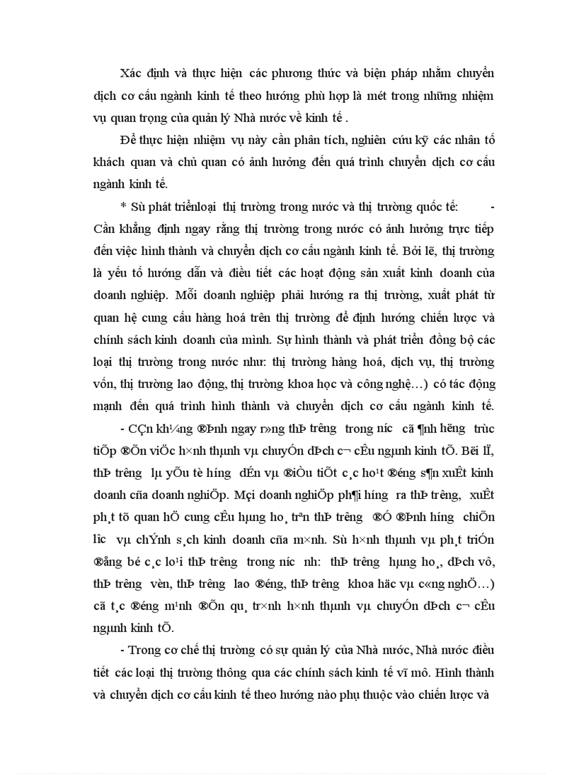 image for page Kế hoạch chuyển dịch cơ cấu ngành kinh tế thời kỳ 2001 2005 ở Việt Nam và giải pháp thực hiện 1