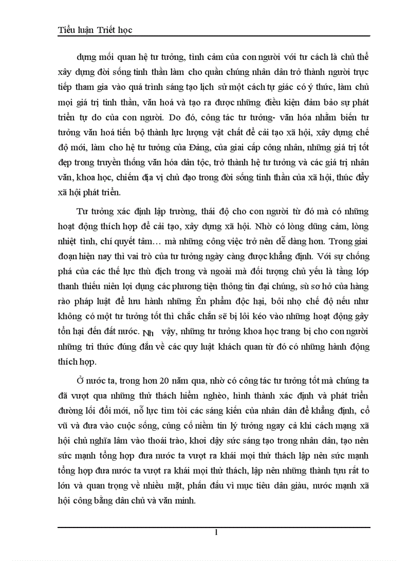 image for page Vai trò của ý thức trong đời sống xã hội và sự vận dụng của Đảng Cộng Sản Việt Nam trong quá trình đổi mới kinh tế hiện nay 1