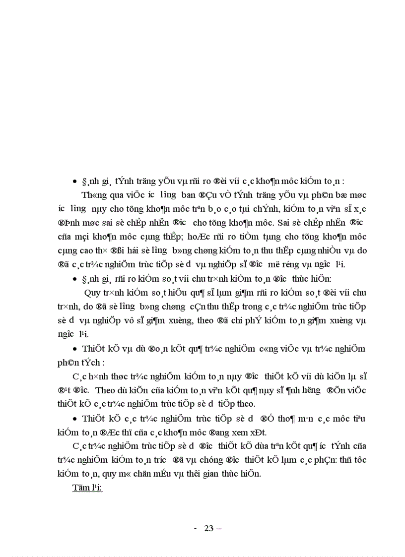 image for page Lập kế hoạch và thiết kế các phương pháp kiểm toán trong kiểm toán báo cáo tài chính ở Việt Nam
