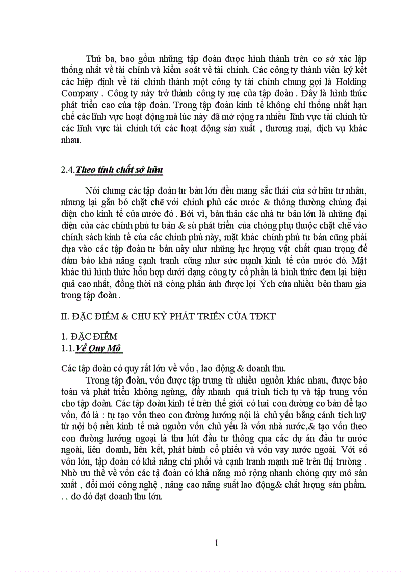 image for page Mô hinh tập đoàn kinh tế ở Việt nam Thực trạng và phương hướng phát triển 1