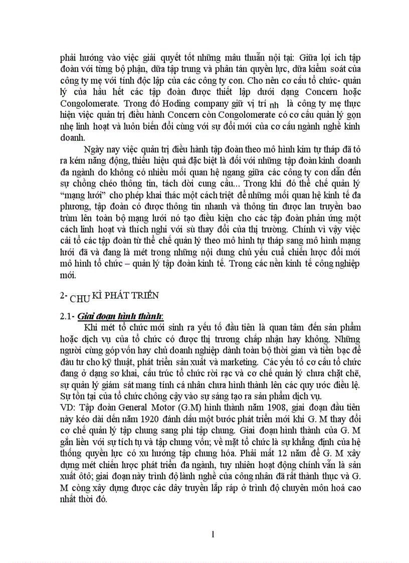 image for page Mô hinh tập đoàn kinh tế ở Việt nam Thực trạng và phương hướng phát triển 1