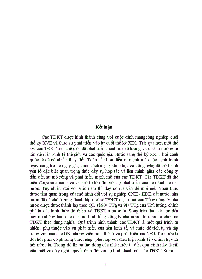 image for page Mô hinh tập đoàn kinh tế ở Việt nam Thực trạng và phương hướng phát triển 1