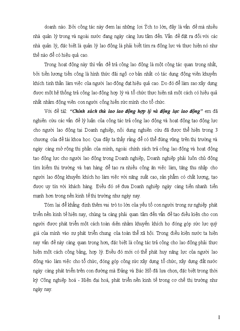 image for page Chính sách thù lao lao động hợp lý và động lực lao động 1