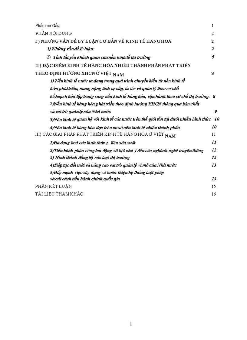 image for page Đặc điểm kinh tế hàng hóa nhiều thành phần phát triển theo định hướng XHCN ở Việt Nam