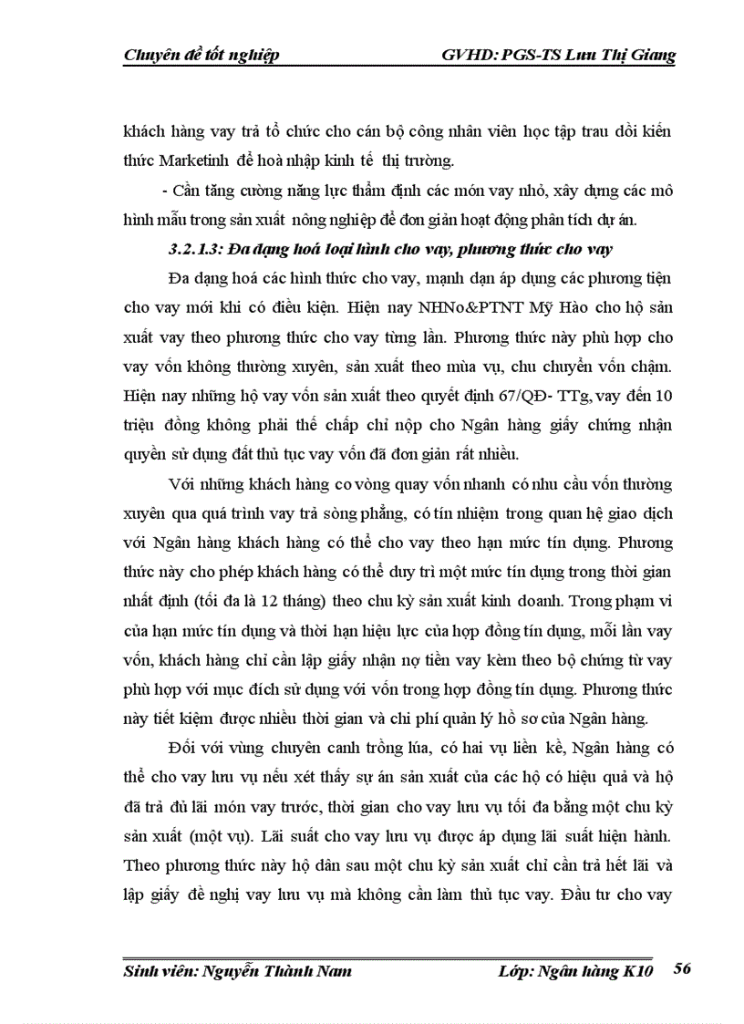 image for page Giải pháp mở rộng cho vayi hộ sản xuất tại NHNo PTNT huyện Mỹ Hào