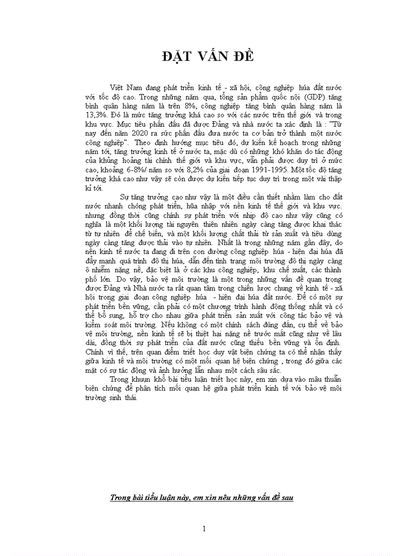 image for page Một số giải pháp để kết hợp phát triển kinh tế và bảo vệ môi trường sinh thái ở nước ta