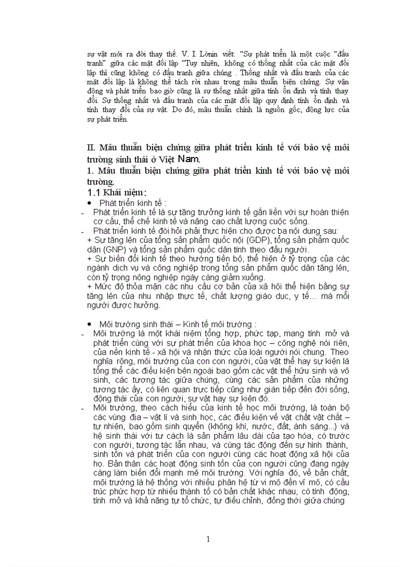 image for page Một số giải pháp để kết hợp phát triển kinh tế và bảo vệ môi trường sinh thái ở nước ta