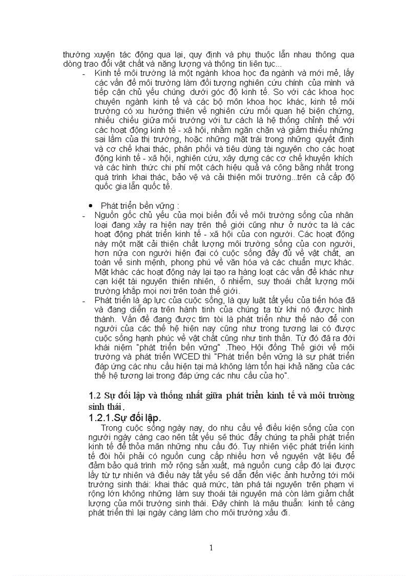 image for page Một số giải pháp để kết hợp phát triển kinh tế và bảo vệ môi trường sinh thái ở nước ta