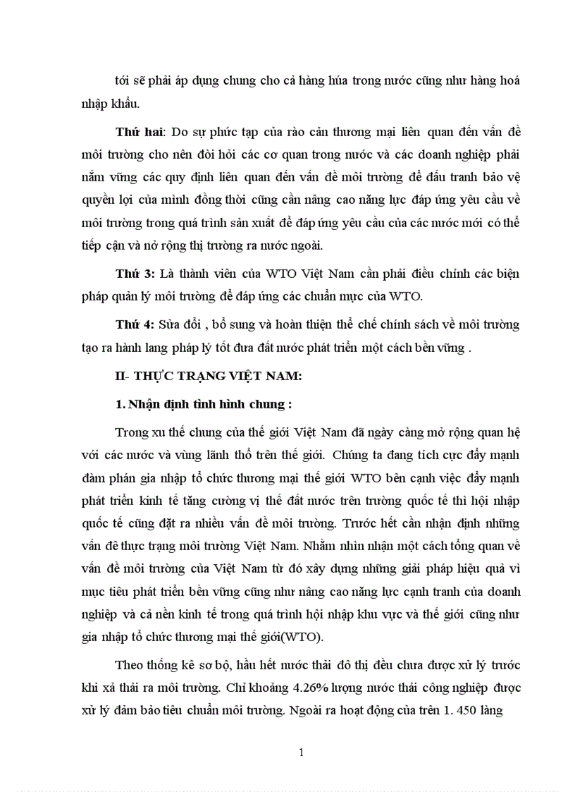 image for page Các vấn đề môi trường trong quá trình gia nhập tổ chức WTO và biện pháp xử lý 1