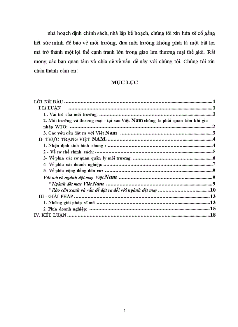 image for page Các vấn đề môi trường trong quá trình gia nhập tổ chức WTO và biện pháp xử lý 1