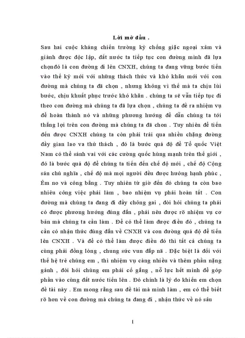 image for page Quá trình nhận thức về con đường quá độ lên chủ nghĩa xã hội ở nước ta