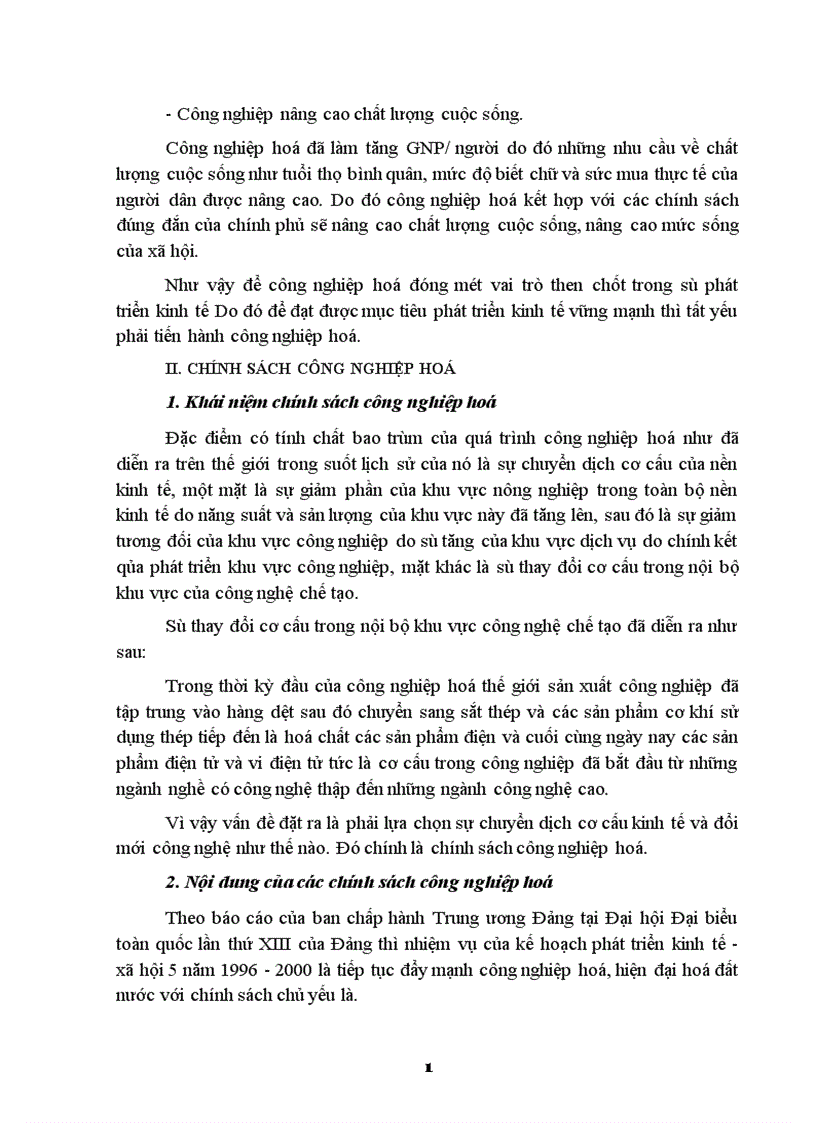 image for page Thực trạng việc thực hiện chính sách công nghiệp hoá ở Việt Nam