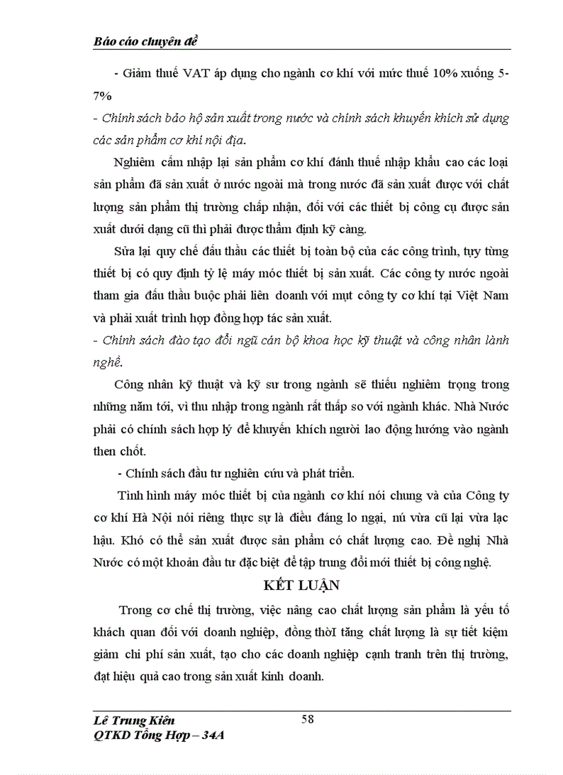 image for page Giải phấp nhằm nâng cao chất lượng sản phẩm tại công ty cơ khí Hà Nội 1