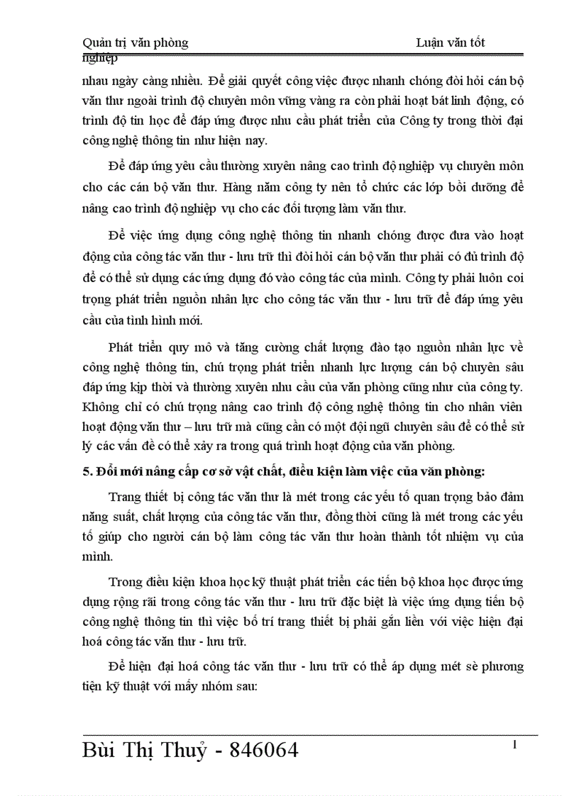 image for page Một số giải pháp nhằm đổi mới và từng bước hoàn thiện công tác văn thư lưu trữ tại văn phòng Công ty cổ phần vận tải và thương mại