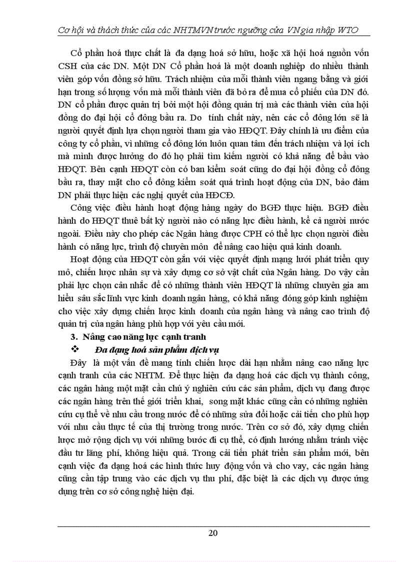 image for page Cơ hội và thách thức của các NHTMVN trước ngưỡng cửa VN gia nhập WTO 1