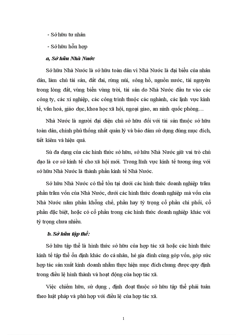 image for page Các hình thức sở hữu trong nền kinh tế thị trường có sự quản lý của Nhà Nước theo định hướng xã hội chủ nghĩa ở Việt Nam