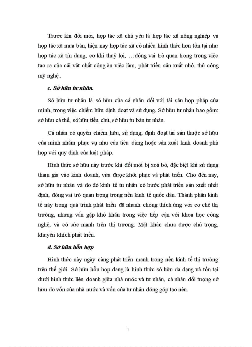 image for page Các hình thức sở hữu trong nền kinh tế thị trường có sự quản lý của Nhà Nước theo định hướng xã hội chủ nghĩa ở Việt Nam