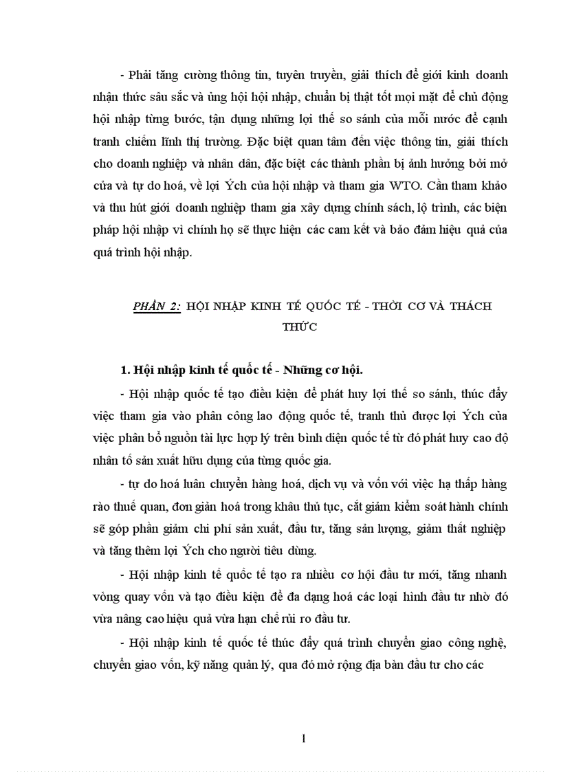 image for page Cơ hội và thách thức đối với các doanh nghiệp Việt Nam trong quá trình hội nhập kinh tế quốc tế 1