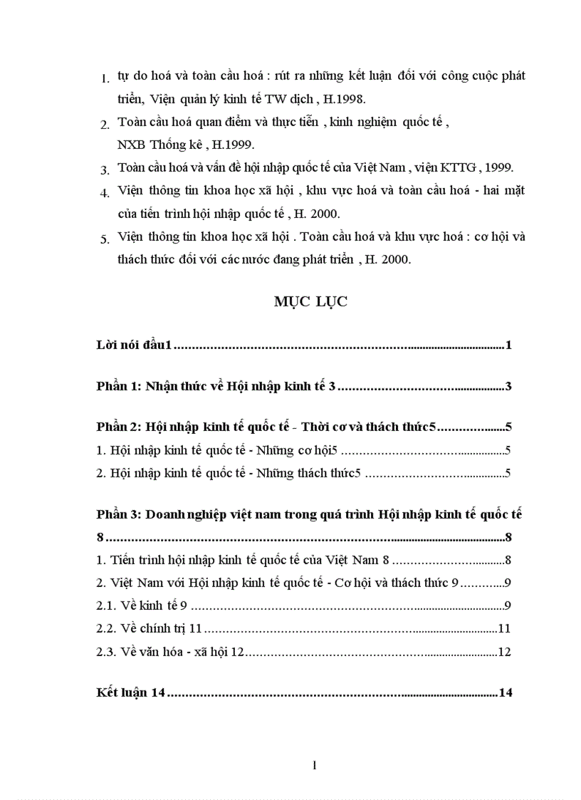 image for page Cơ hội và thách thức đối với các doanh nghiệp Việt Nam trong quá trình hội nhập kinh tế quốc tế 1