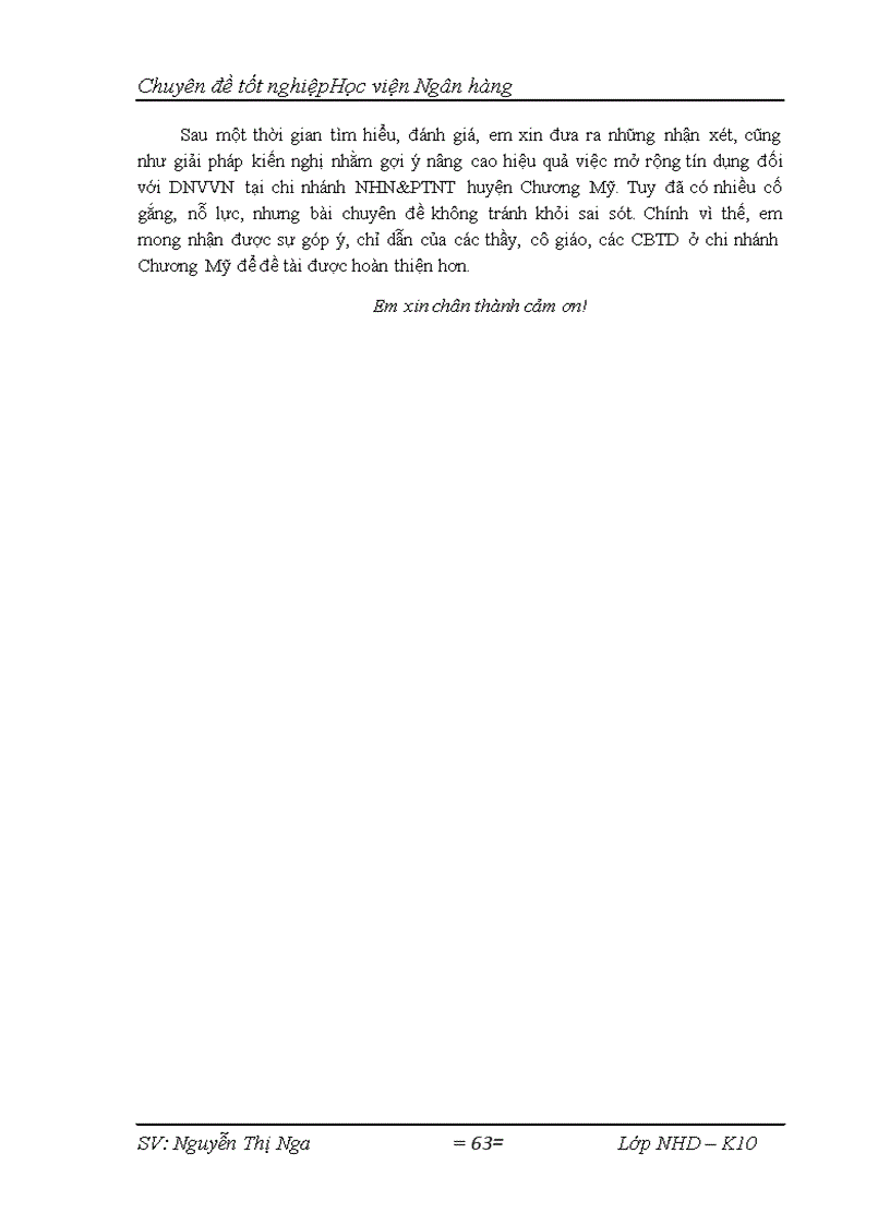 image for page Giải pháp mở rộng tín dụng Ngân hàng đối với Doanh nghiệp vừa và nhỏ tại NHNo PTNT chi nhánh huyện Chương Mỹ 1