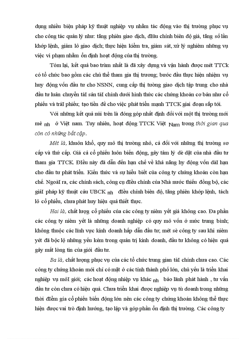 image for page Thị trường chứng khoán Việt Nam và một số vấn đề đang đặt ra để tiếp tục phát triển 1