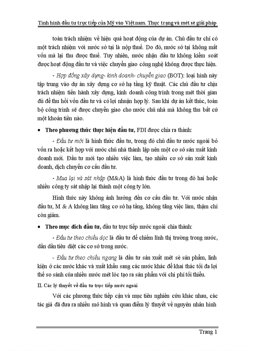 image for page Tình hình đầu tư trực tiếp của Mỹ vào Việt nam Thực trạng và một số giải pháp 1