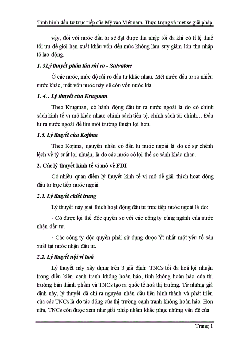 image for page Tình hình đầu tư trực tiếp của Mỹ vào Việt nam Thực trạng và một số giải pháp 1