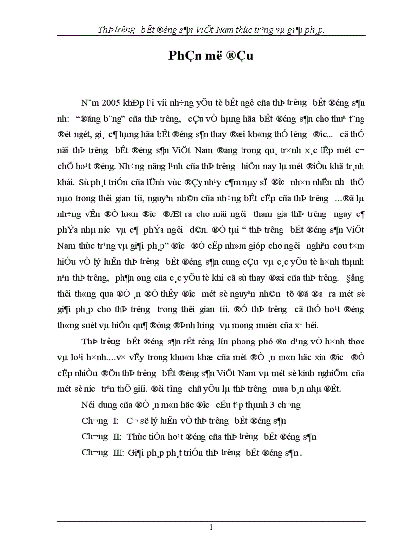 image for page thị trường bất động sản Việt Nam thực trạng và giải pháp