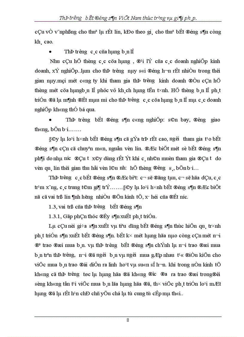 image for page thị trường bất động sản Việt Nam thực trạng và giải pháp