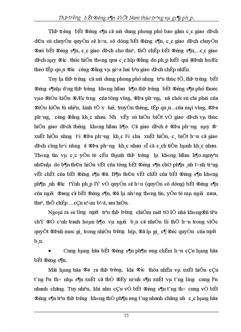 image for page thị trường bất động sản Việt Nam thực trạng và giải pháp