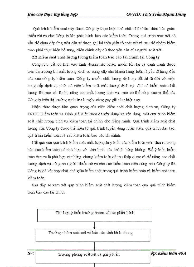 image for page Báo cáo thực tập tại Công ty TNHH Kiểm toán và Định giá Việt Nam