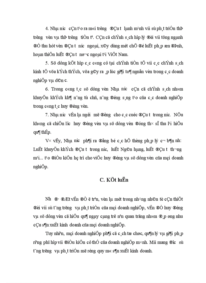 image for page Vốn và vấn đề sử dụng vốn có hiệu quả của các doanh nghiệp khi chuyển sang kinh tế thị trường ở nước ta 1