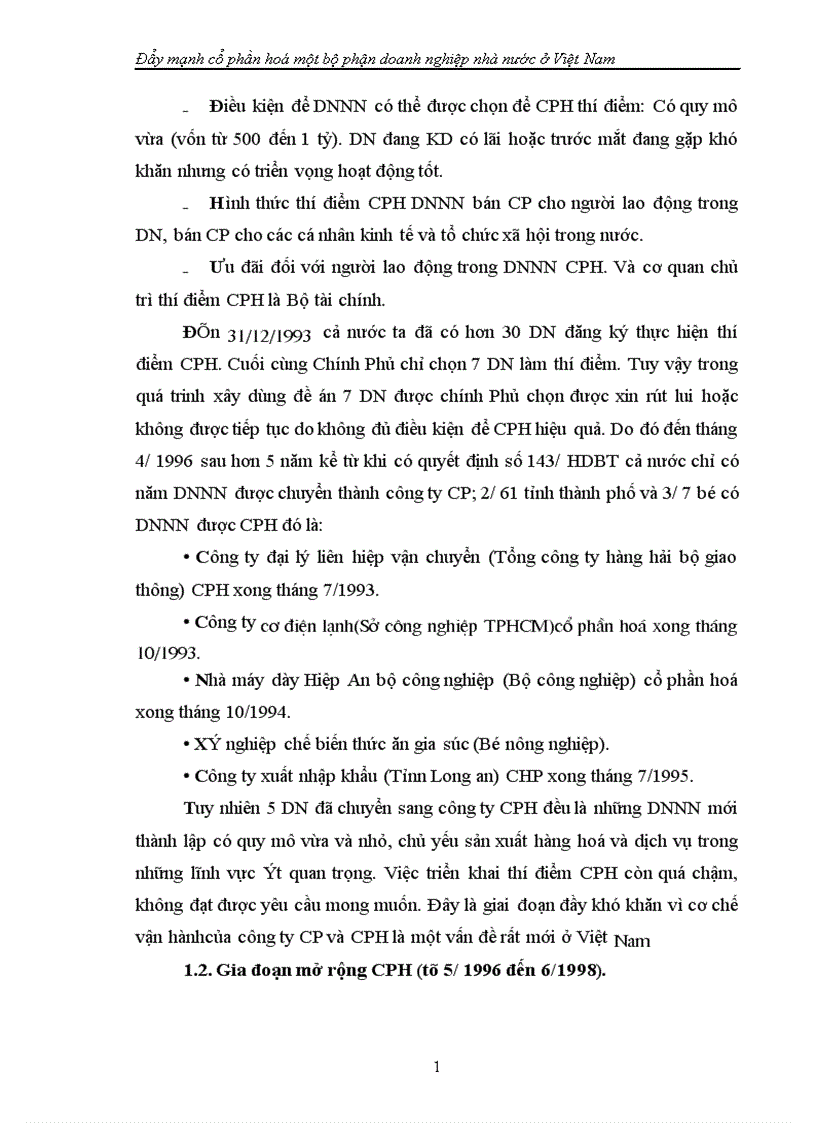 image for page Đẩy mạnh cổ phần hoá một bộ phận doanh nghiệp nhà nước ở Việt Nam 1