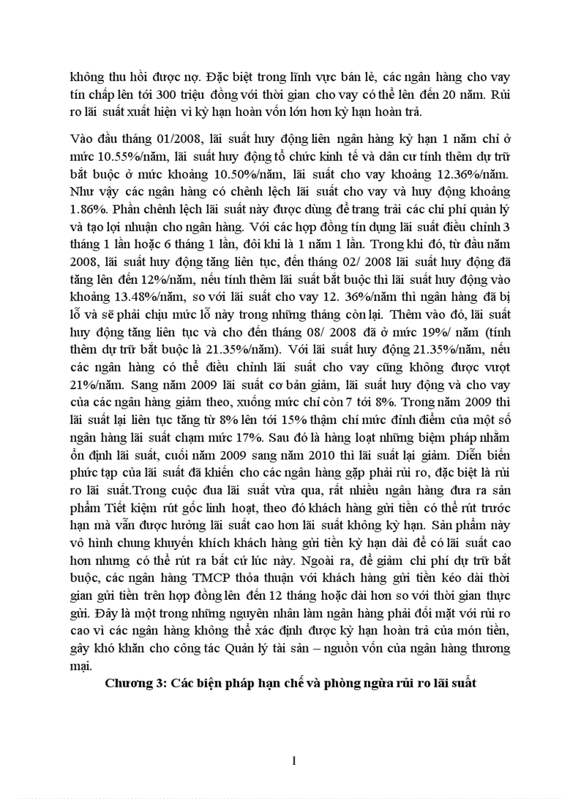 image for page Rủi ro lãi suất trong hệ thống kinh doanh ngân hàng và các giải pháp phòng ngừa 1