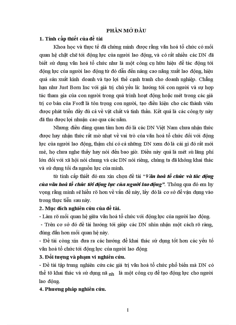image for page Văn hoá tổ chức và tác động của văn hoá tổ chức tới động lực của người lao động