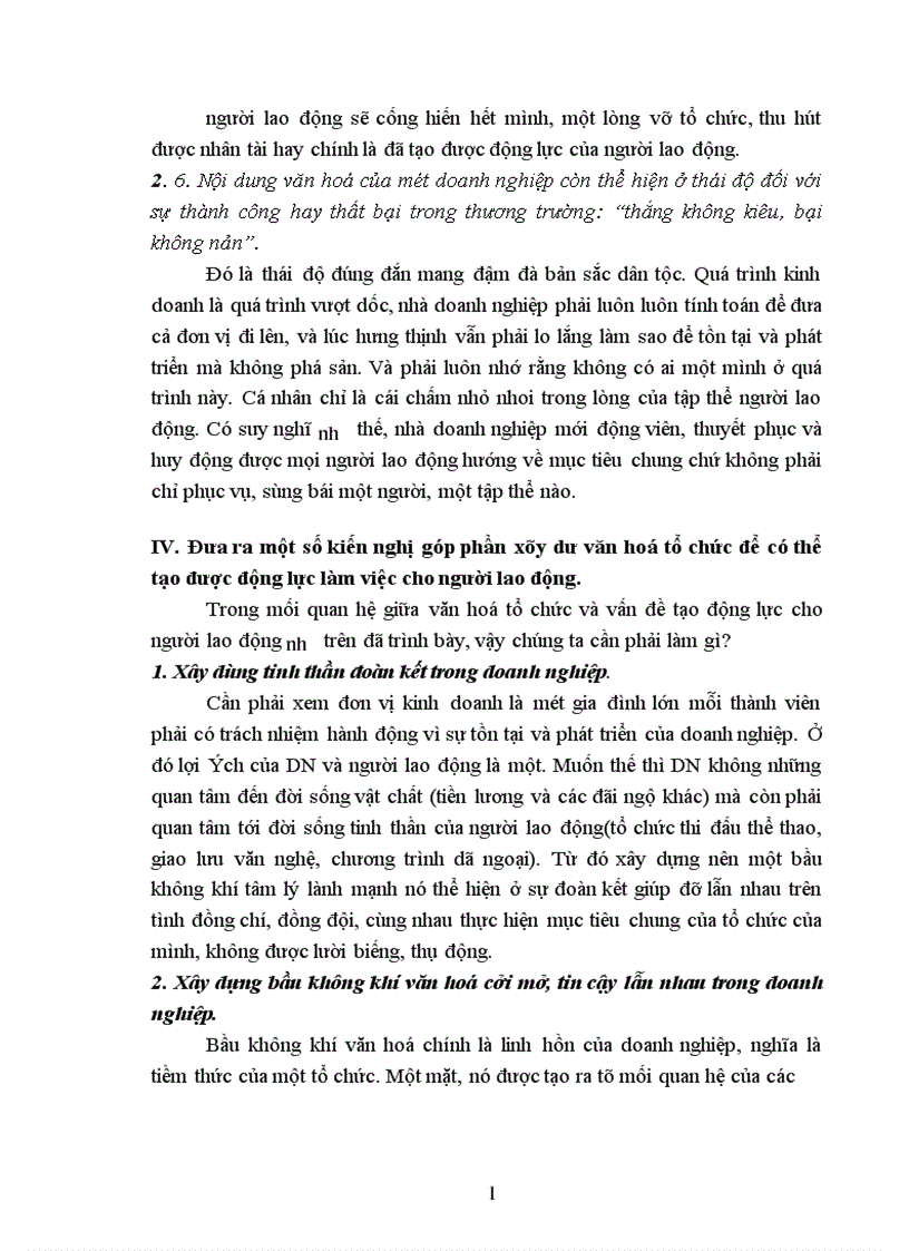 image for page Văn hoá tổ chức và tác động của văn hoá tổ chức tới động lực của người lao động