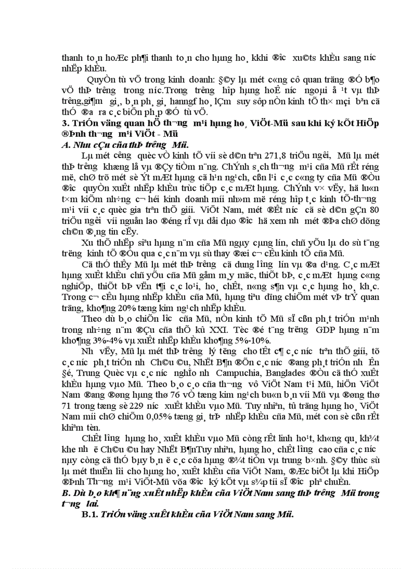 image for page Quan hệ thương mại hàng hoá Việt Mỹ sau khi ký kết Hiệp định Thương mại giữa hai nước Triển vọng và giải pháp